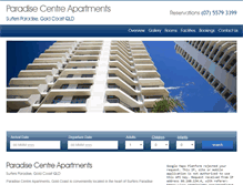 Tablet Screenshot of paradisecentre.com.au